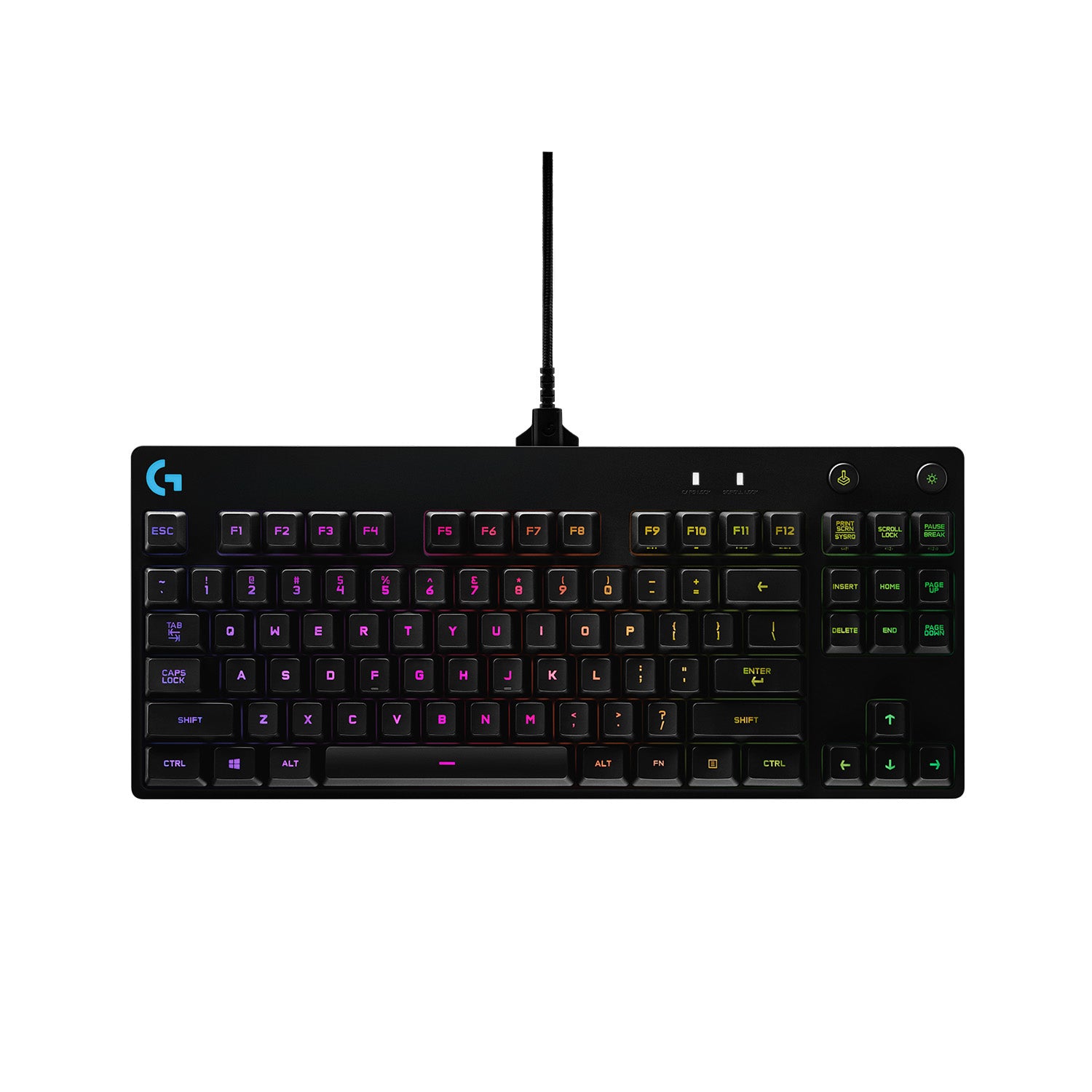 Logitech G Pro Gaming Tastatur TKL - Mechanisch, RGB - Kabelgebunden, USB - AZERTY (FR) - Schwarz