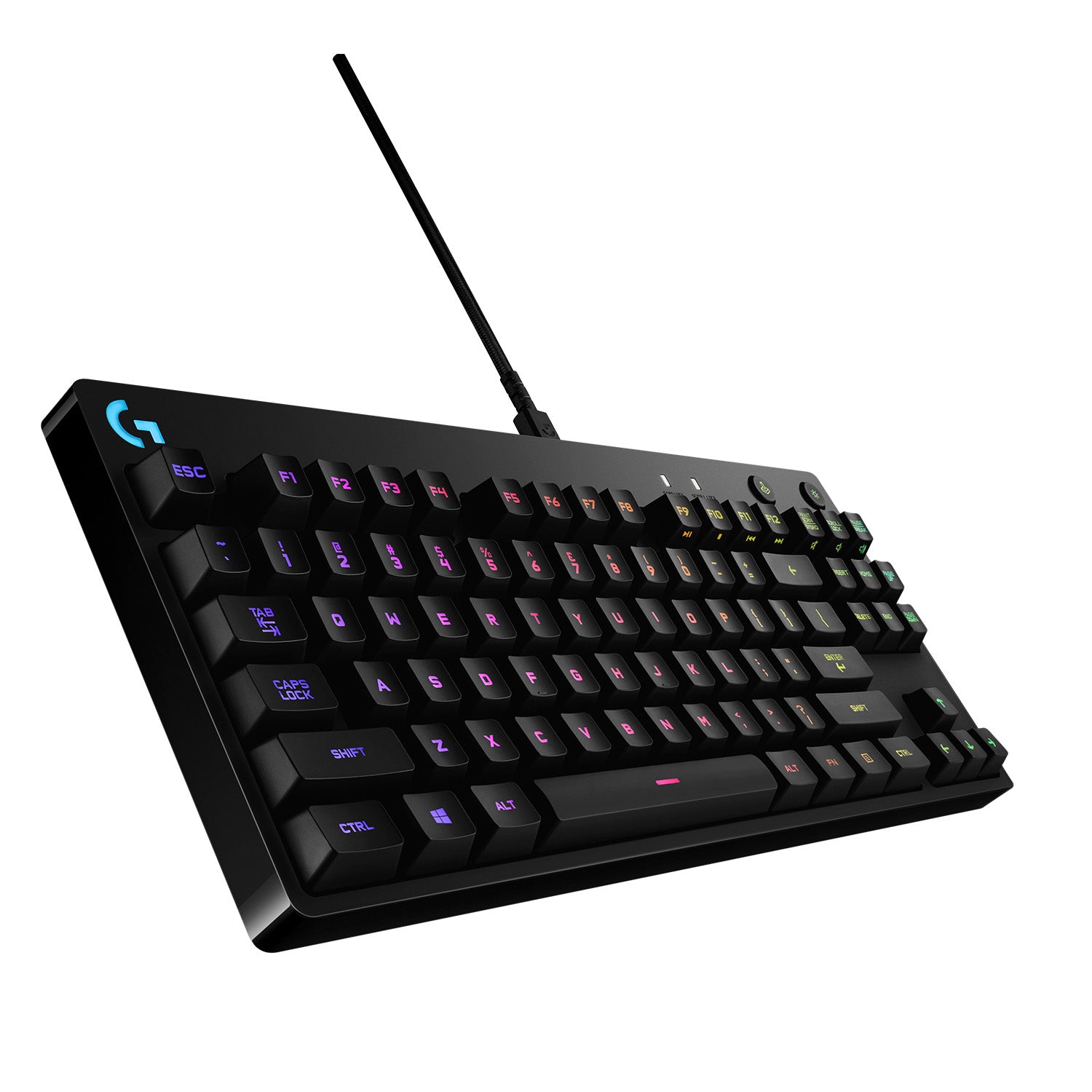 Logitech G Pro Gaming Tastatur TKL - Mechanisch, RGB - Kabelgebunden, USB - AZERTY (FR) - Schwarz