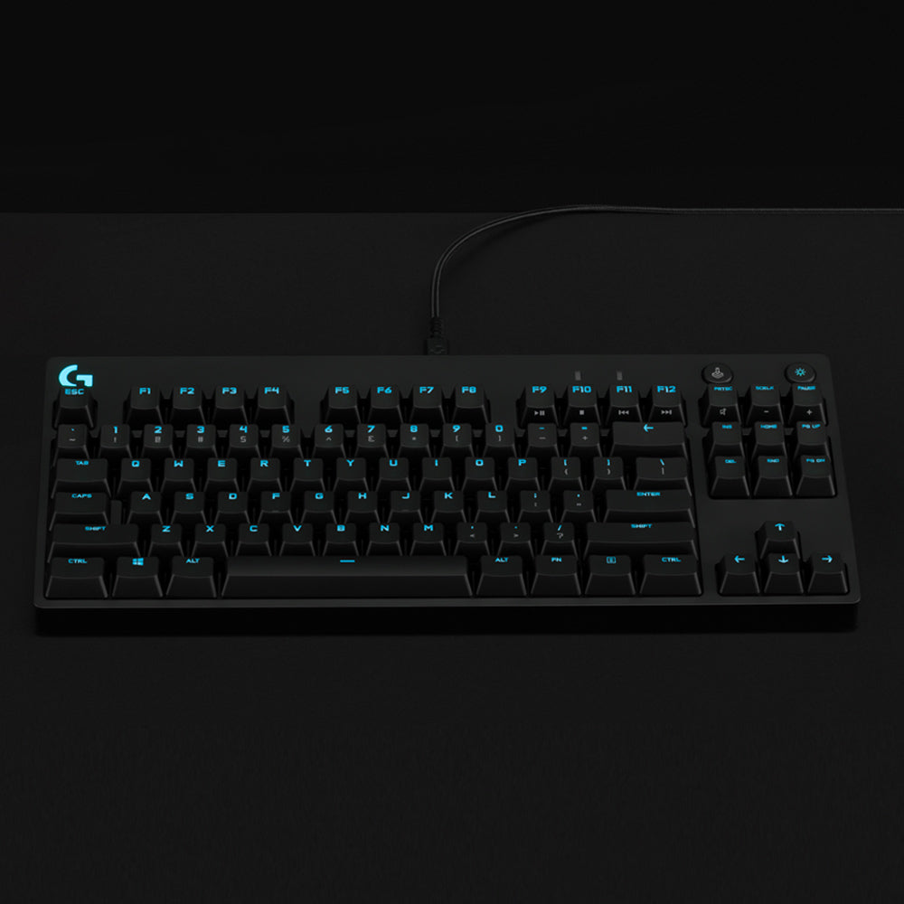 Logitech G PRO – Gaming-Tastatur TKL – Mechanisch – Kabelgebunden (USB) – RGB – QWERTY (US-INT) – Schwarz