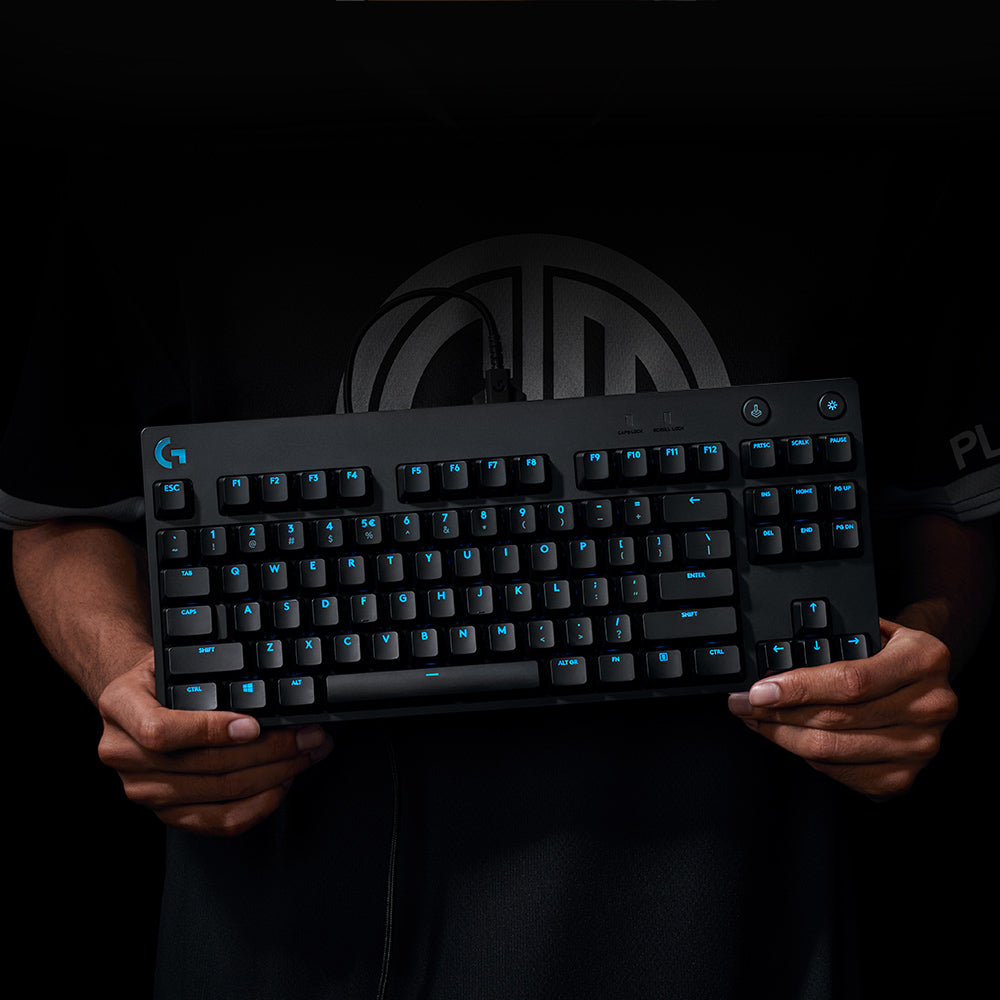 Logitech G PRO – Gaming-Tastatur TKL – Mechanisch – Kabelgebunden (USB) – RGB – QWERTY (US-INT) – Schwarz