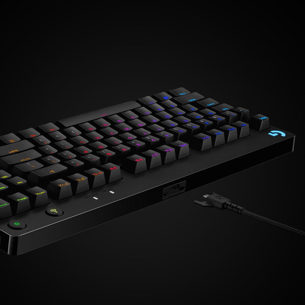 Logitech G PRO – Gaming-Tastatur TKL – Mechanisch – USB – RGB – QWERTZ (DE) – Ohne Ziffernblock