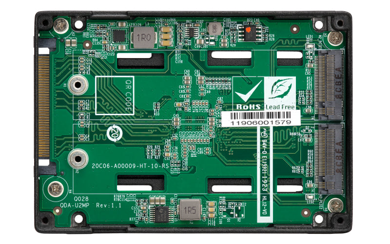 QNAP QDA-U2MP – 2-Bay SSD-Gehäuse – 2×M.2, für M.2 NVMe (PCIe 3.0)