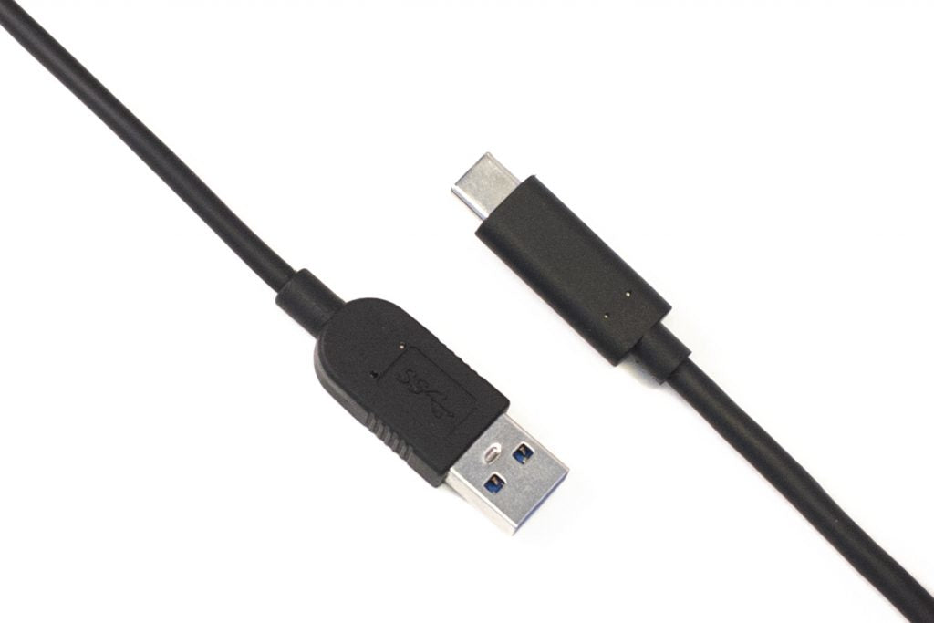 Huddly USB-A auf USB-C Kabel – USB 3.2 Gen 1 (5 Gbit/s) – 0,6 m – Schwarz