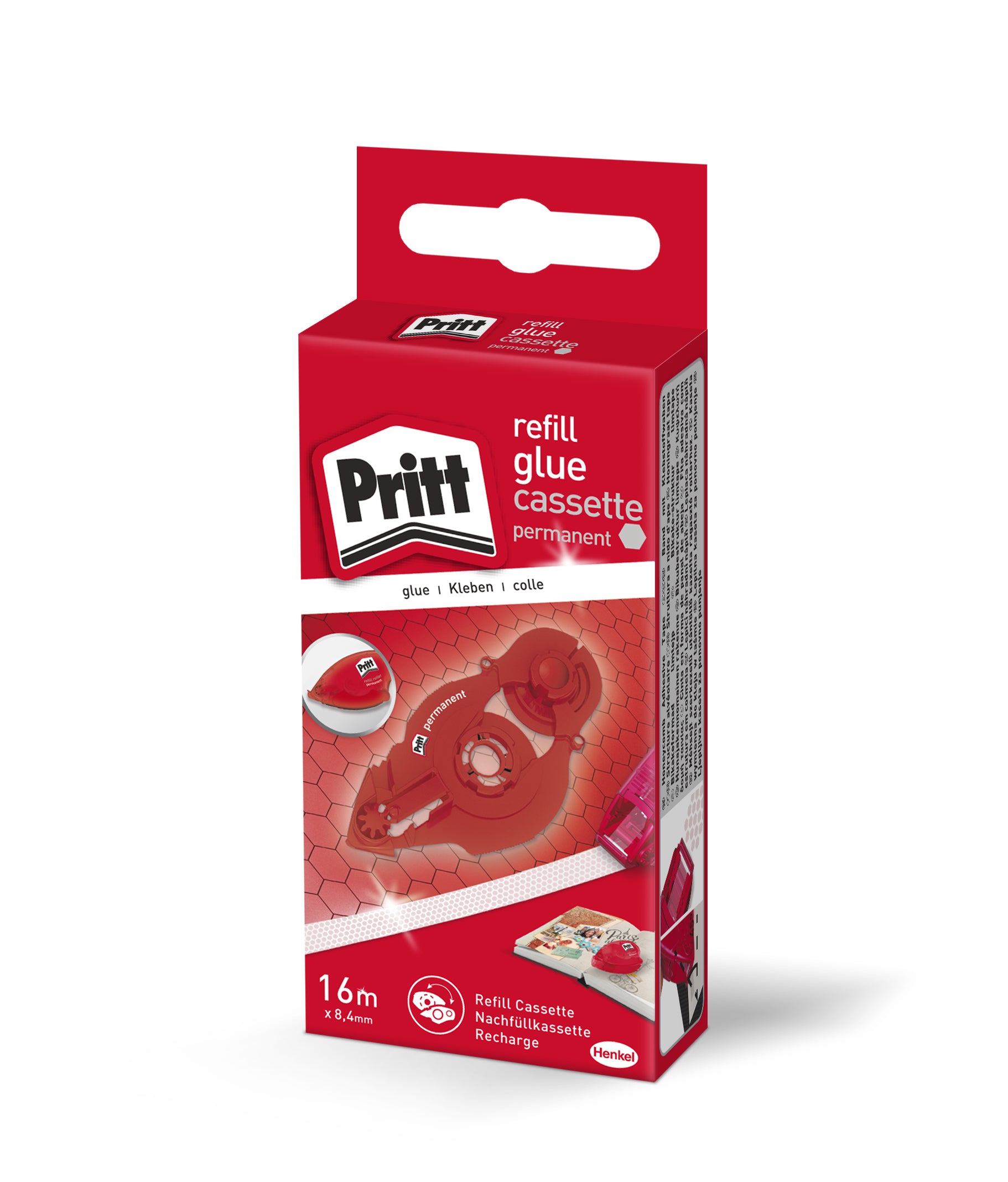 Pritt Kleberoller Nachfüllung – Roller, permanent, transparent, nachfüllbar, für Papier, Karton, Fotos u. a.