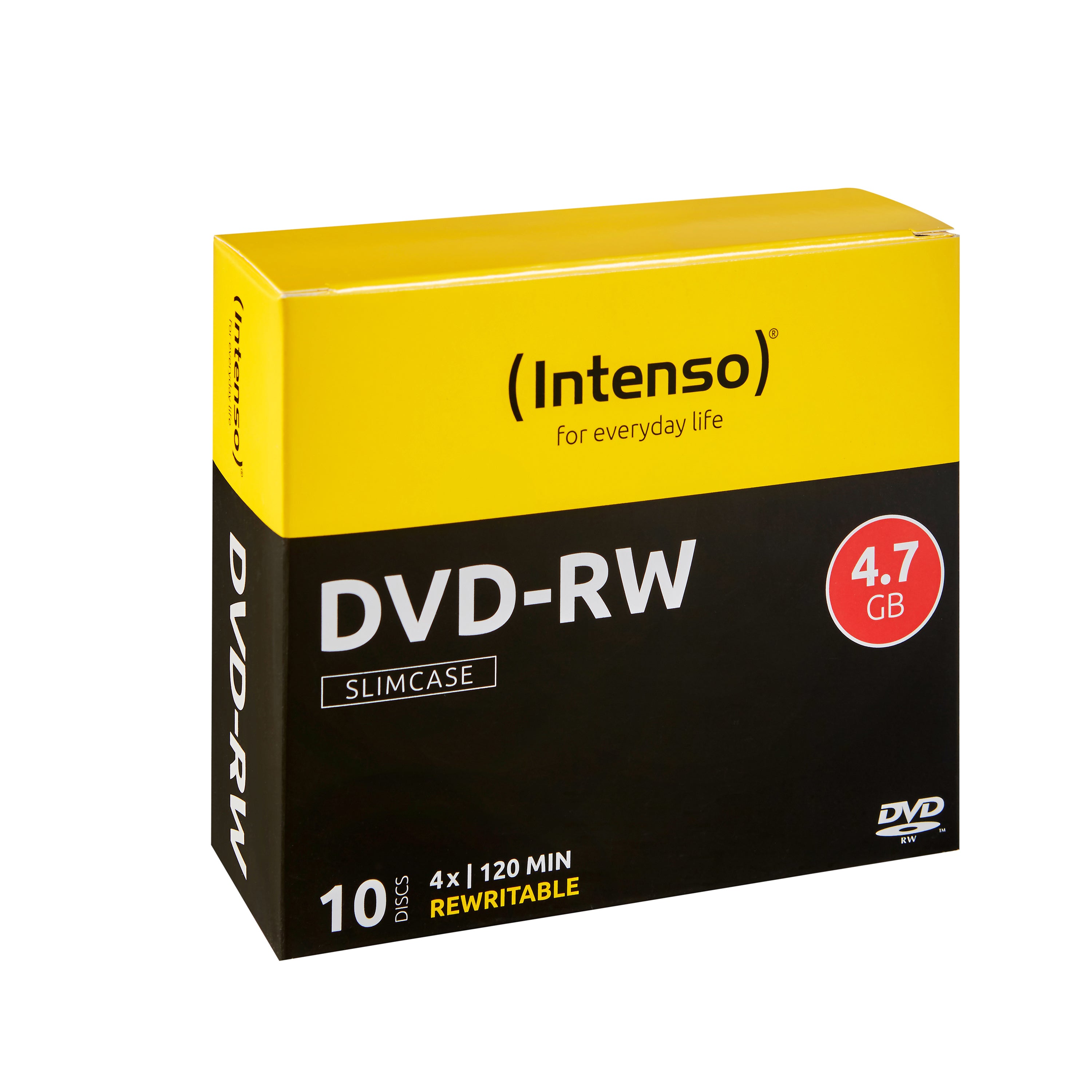 Intenso DVD-RW 4,7 GB – 4×, 10er Pack
