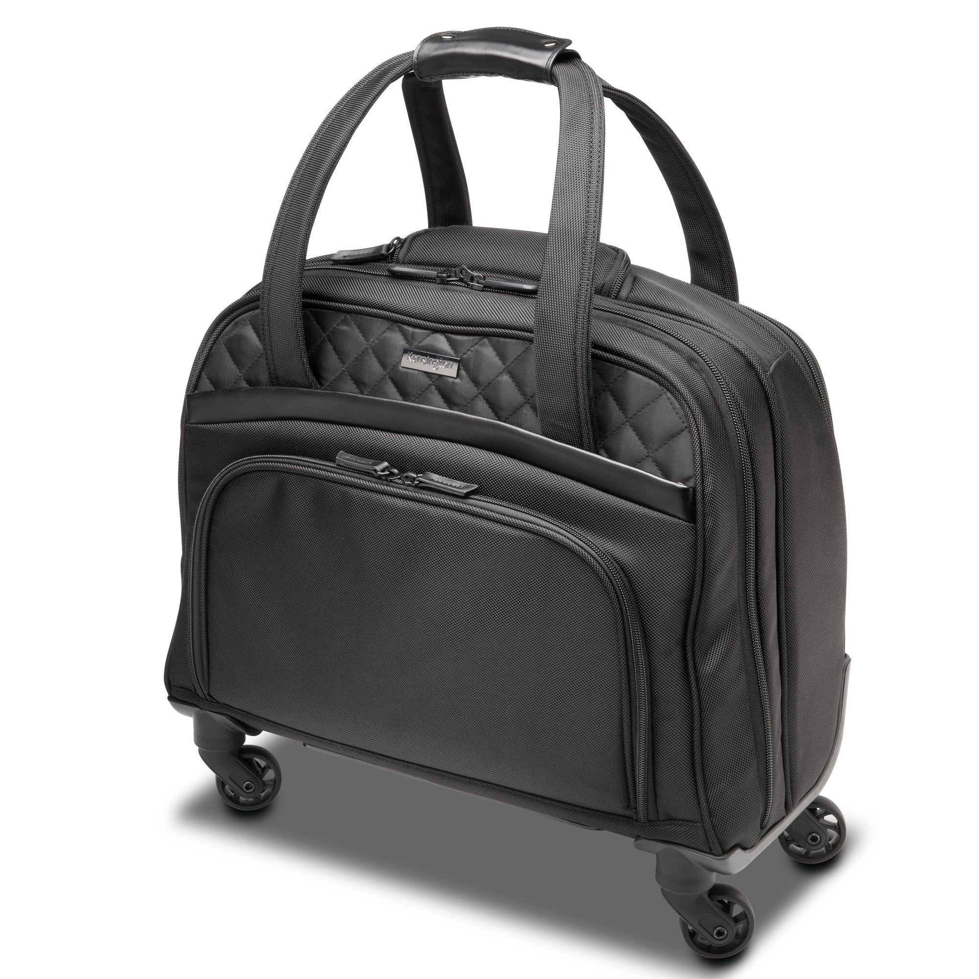 Kensington Contour 2.0 – Business-Trolley 15,6", 25 l, 4 Rollen (Spinner), Polyester, Schwarz