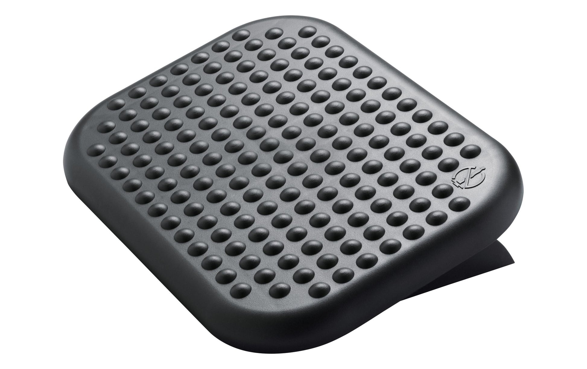 Hansa Fussstütze 41-5050.005 – Trittfläche 450 × 360 mm, Neigung 15°, schwarz, 80% HIPS-Recyclingmaterial