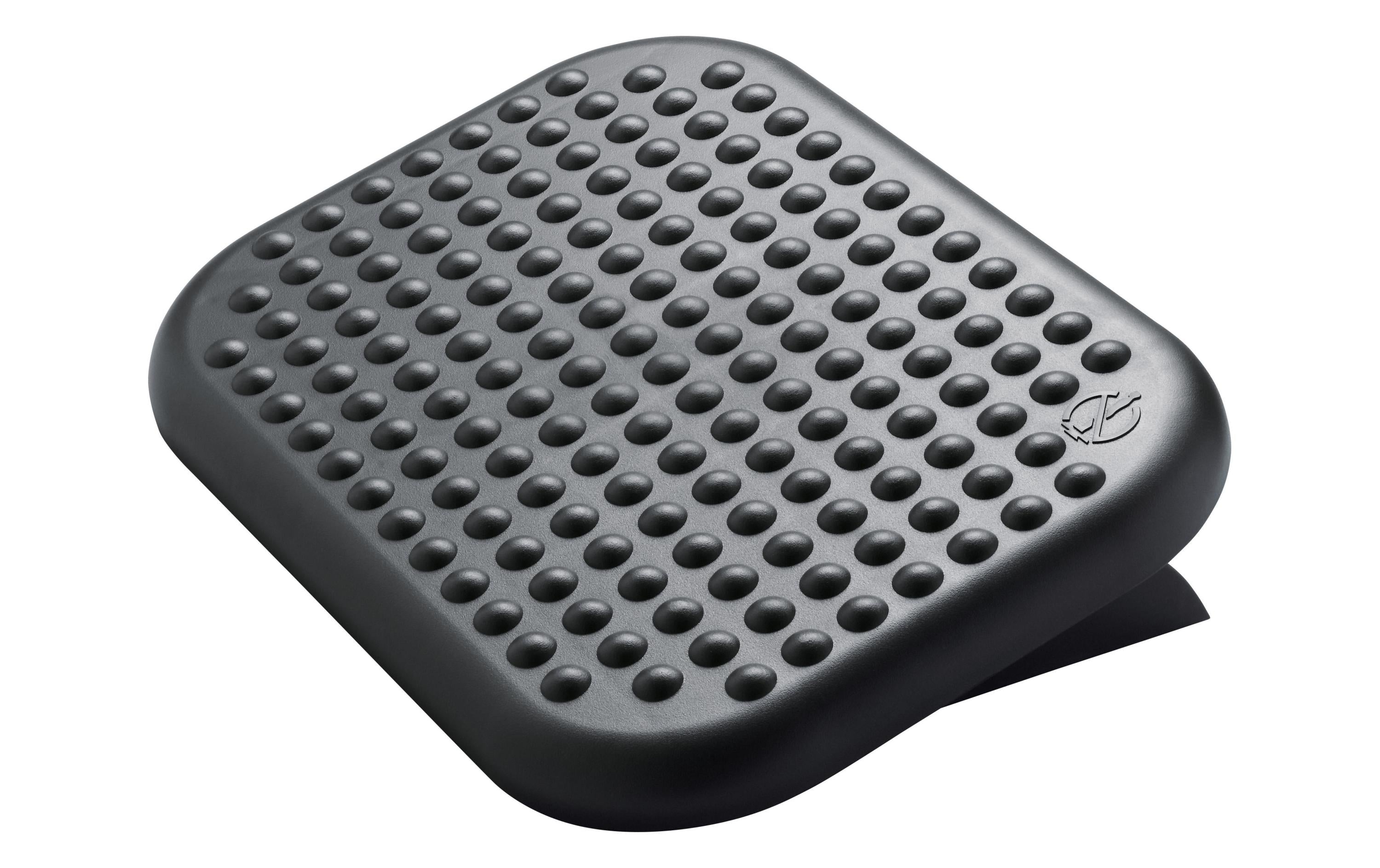 Hansa Fussstütze 41-5050.005 – Trittfläche 450 × 360 mm, Neigung 15°, schwarz, 80% HIPS-Recyclingmaterial