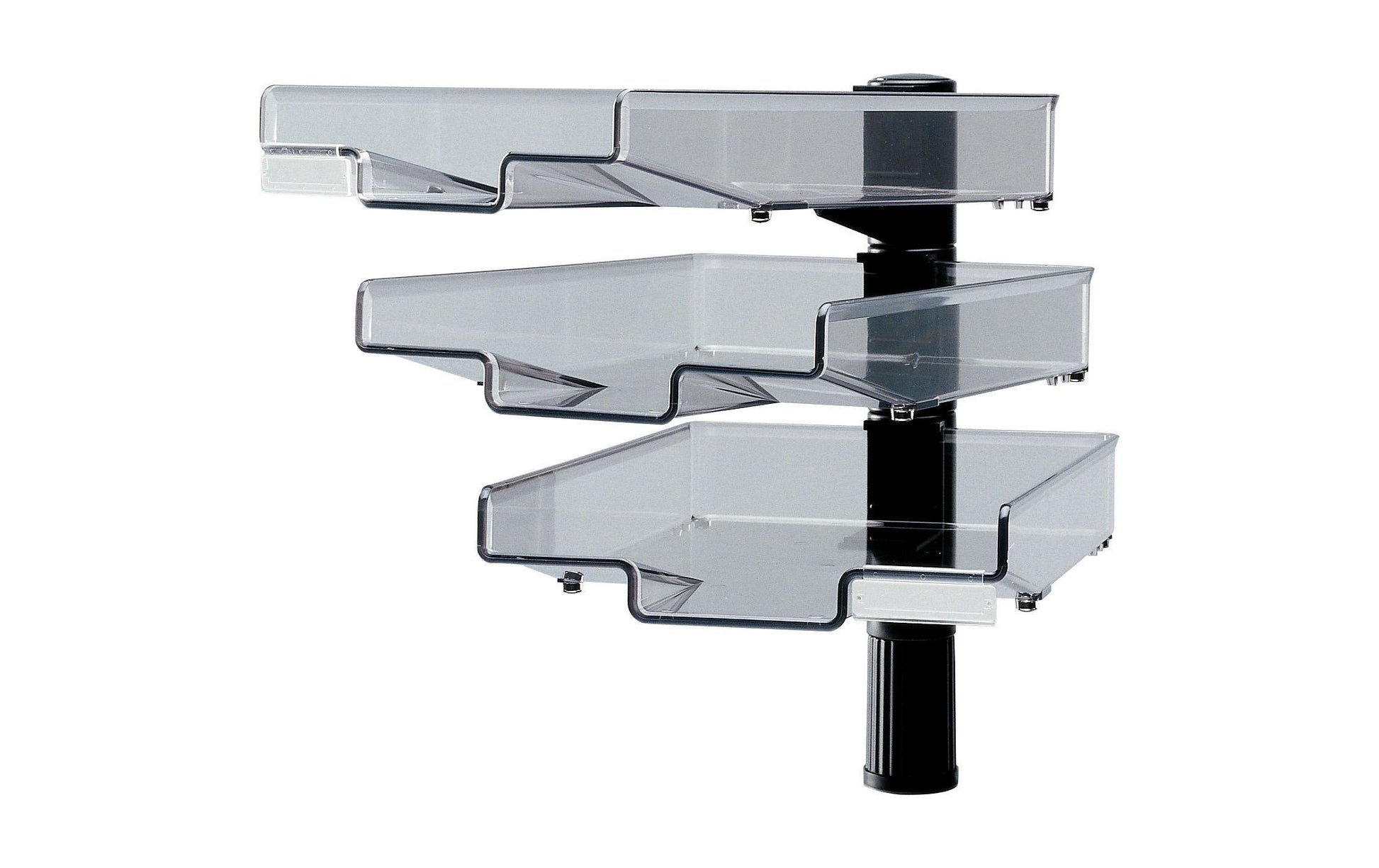 Hansa Briefkorb – Kunststoff, für A4, mit Griffausschnitt, hochglänzend, schwarz, B 240 × H 410 × T 340 mm