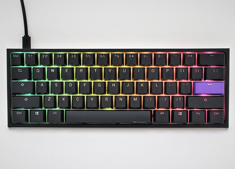 Ducky ONE 2 Mini – Mini Tastatur – Mechanisch, RGB – USB-A – QWERTZ (CH) – Schwarz