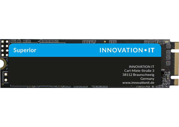 Innovation IT SSD M.2 2280 – 256 GB, 550 MB/s Lesen, 500 MB/s Schreiben, für M.2 2280, SATA