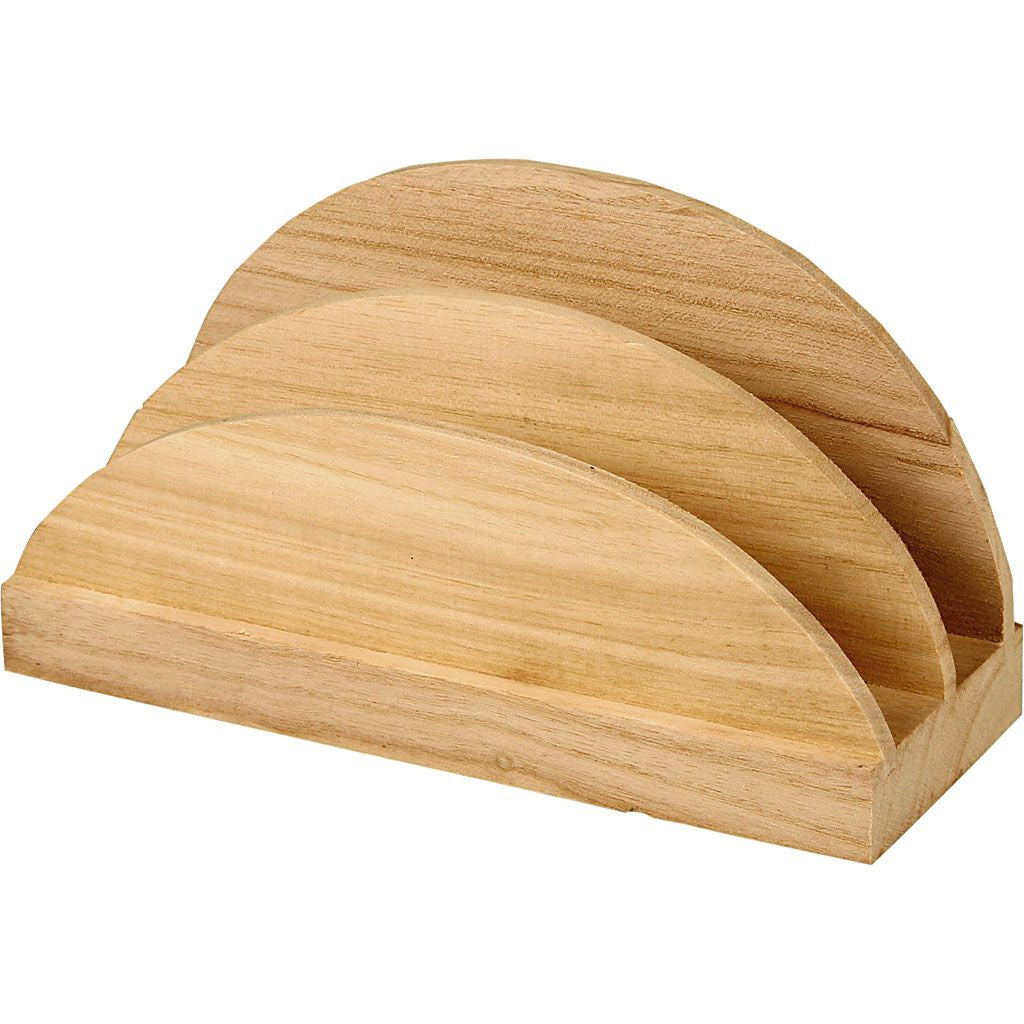 Creativ Company Serviettenhalter – 17,0 × 9,0 × 6,5 cm, Holz, Hellbraun
