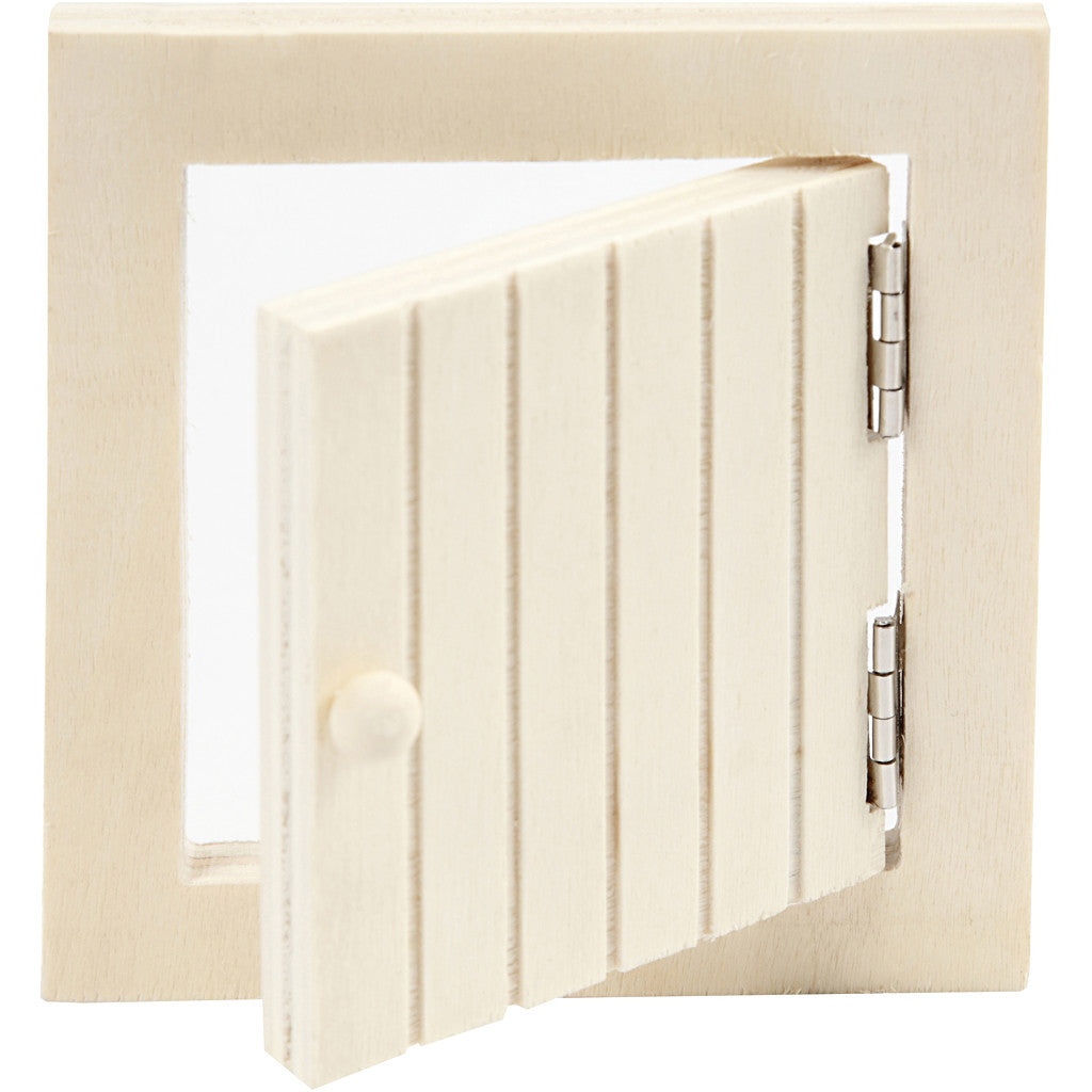 Creativ Company Feentür – 9 × 9 cm – Holz, beige