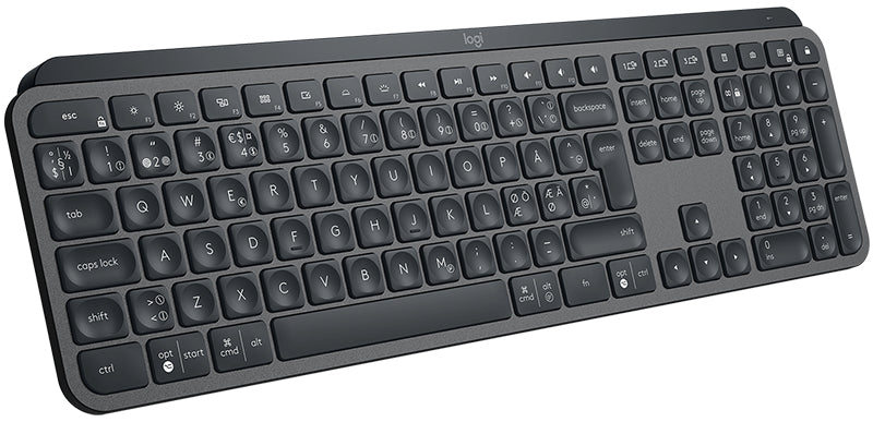 Logitech MX Keys – Tastatur, kabellos (Bluetooth/2,4 GHz), beleuchtet, Graphit