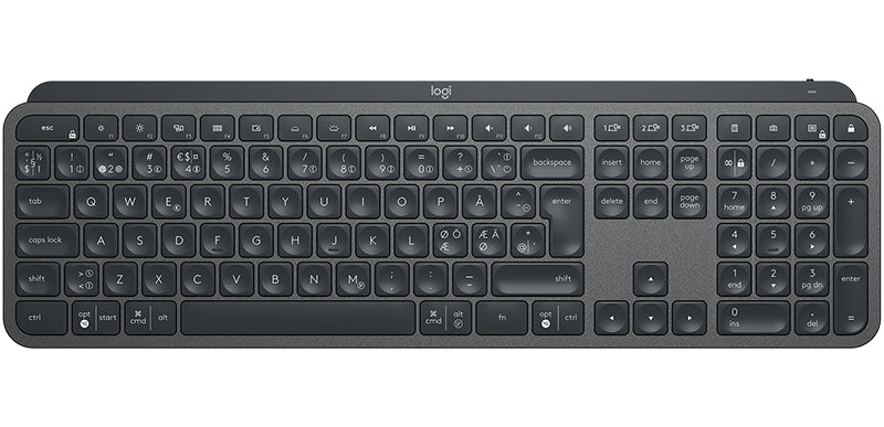 Logitech MX Keys – Tastatur, kabellos (Bluetooth/2,4 GHz), beleuchtet, Graphit