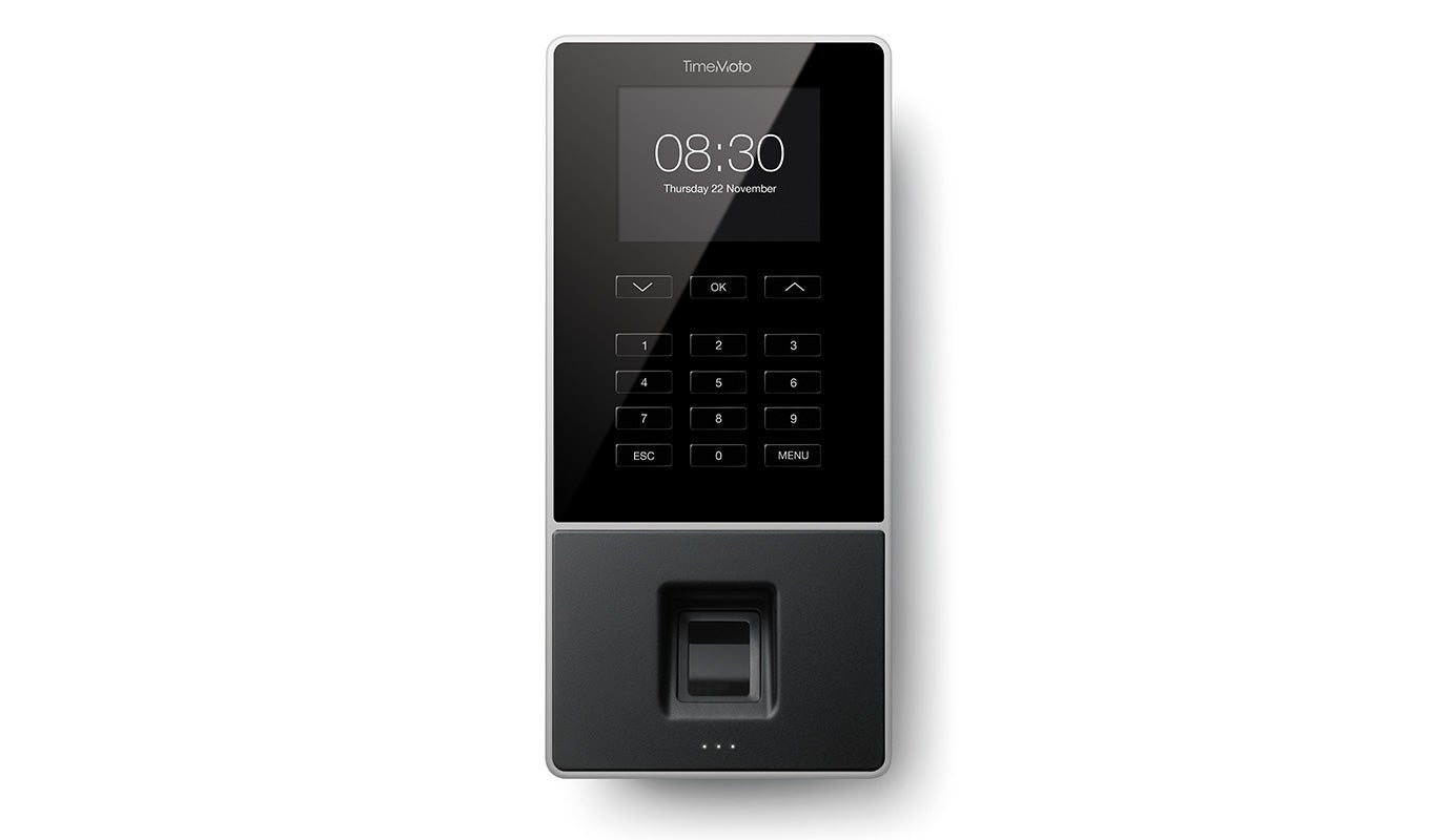 Safescan TM-626 Zutrittsterminal – 2,8" Display, Fingerabdruck, RFID, Code, verkabelt & kabellos, Schwarz