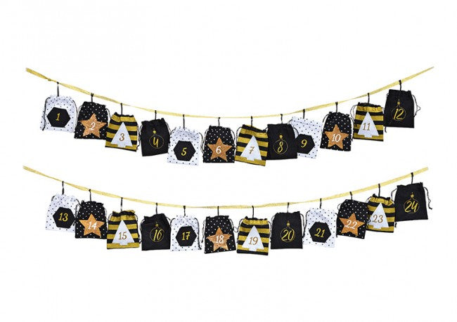 G. Wurm Adventskalender – Tasche – 24-teilig – 10 × 12 cm