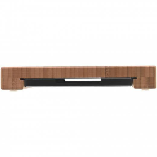 WMF Schneidebrett 44 × 27 × 4,8 cm, Bambus/Edelstahl, mit Auffangschale, Braun