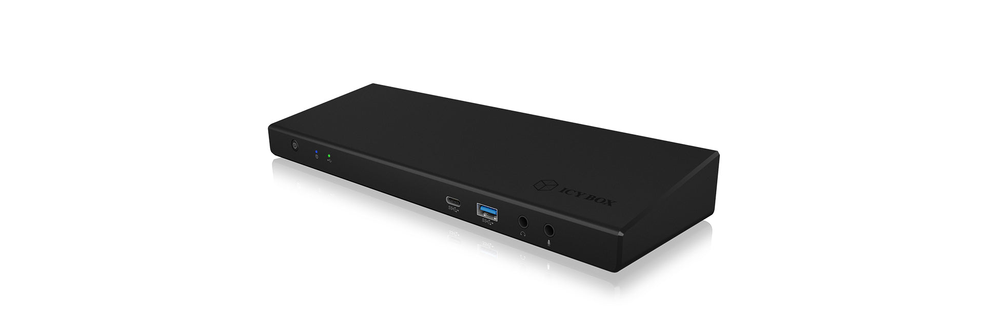 ICY BOX IB-DK2244AC Dockingstation – USB-C, 2× DP, 3× HDMI, 5× USB-A, 60 W PD, GbE, für Windows/Mac