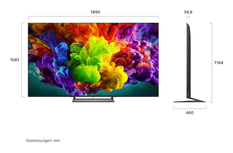 LG 85QNED93B6A – 85" Fernseher – 4K UHD – QNED (Mini-LED) – webOS 26 – 144 Hz – Dolby Vision