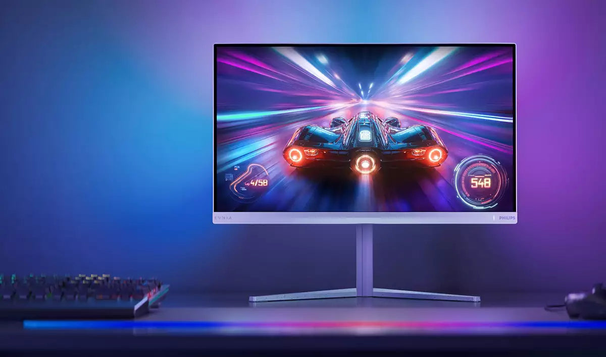 Philips 27M2N6501L/00 – Monitor, 26,5", 2560 × 1440 (WQHD), OLED, 240 Hz, 250 cd/m², VESA 100 × 100, Weiss