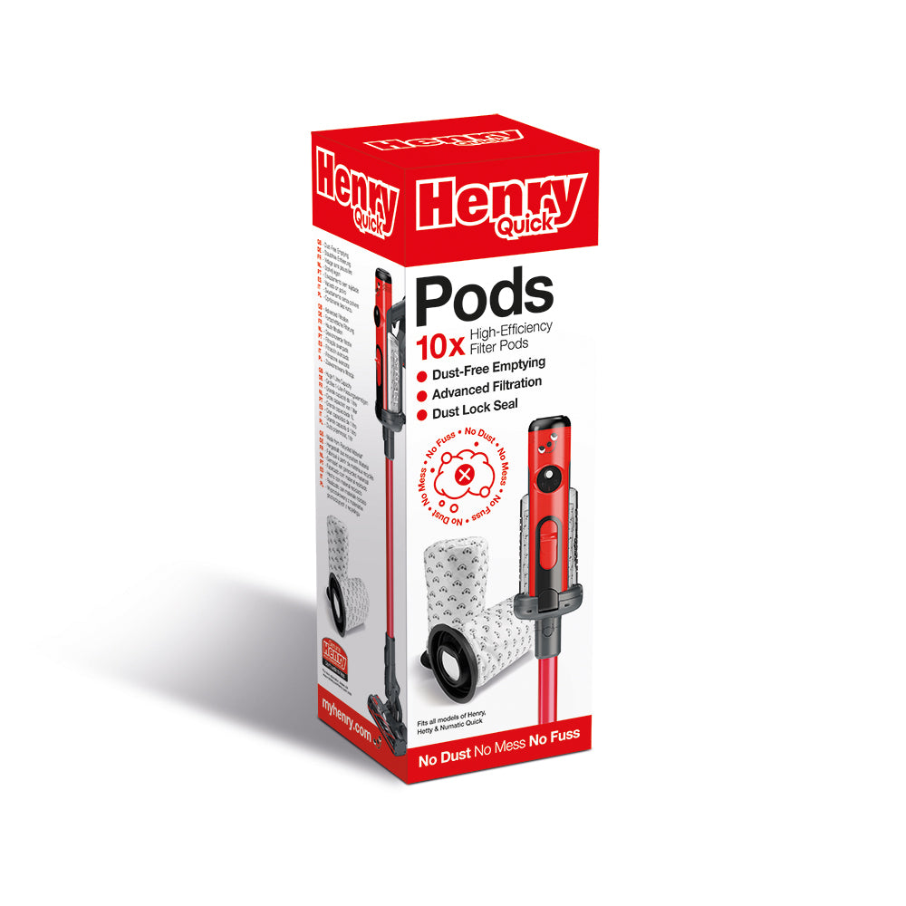Numatic Staubbeutel Quick Pods – 10 Stück, für Stabstaubsauger