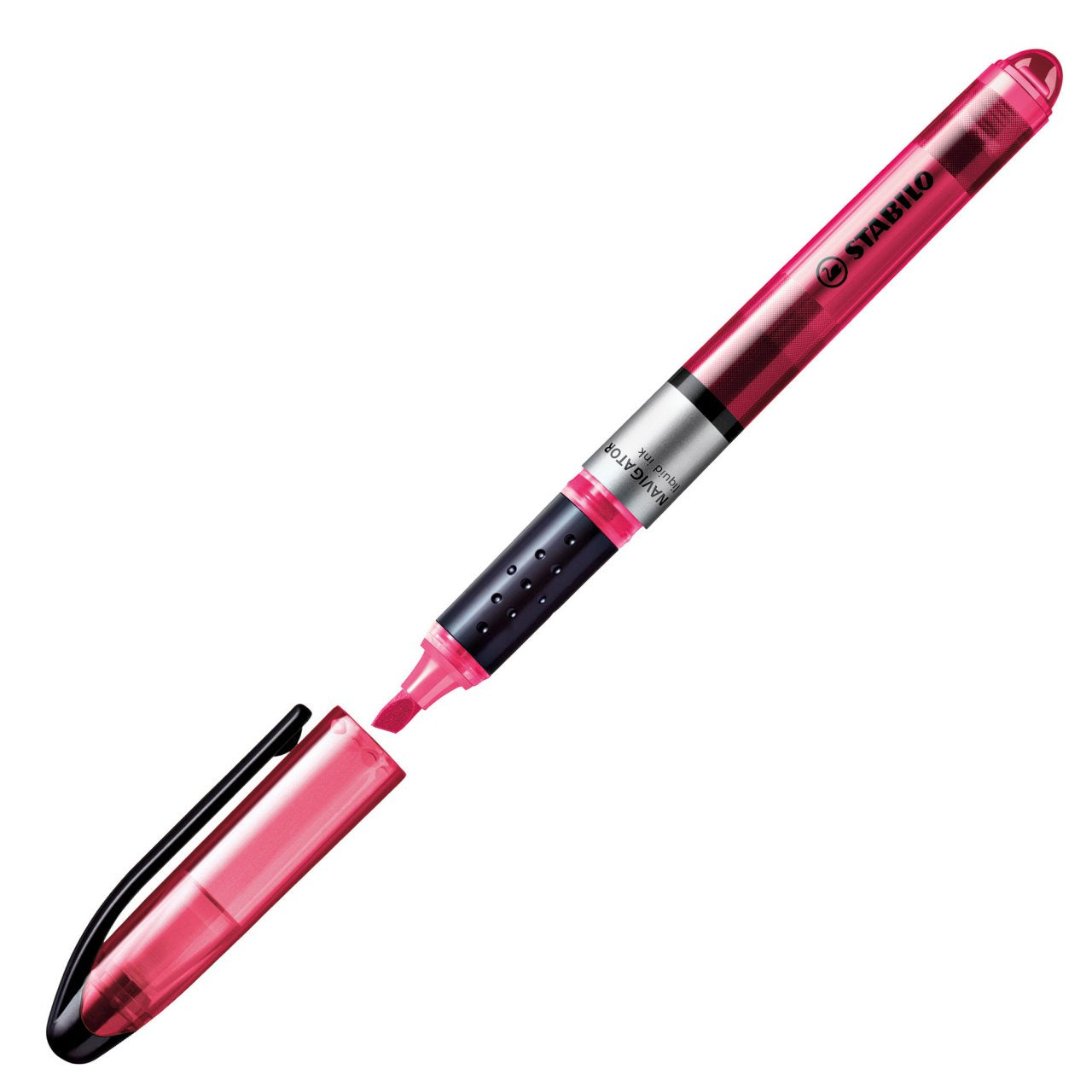 STABILO Navigator Leuchtmarker – 10er Set, Farben: Pink