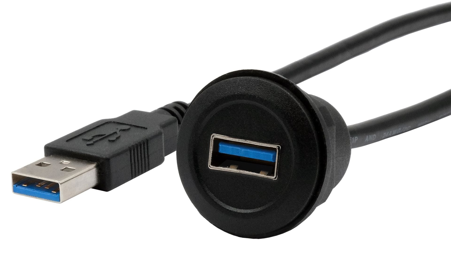 EXSYS USB-Adapter USB-A (Buchse auf Stecker) – USB 3.2 Gen 1 (5 Gbit/s) – Schwarz