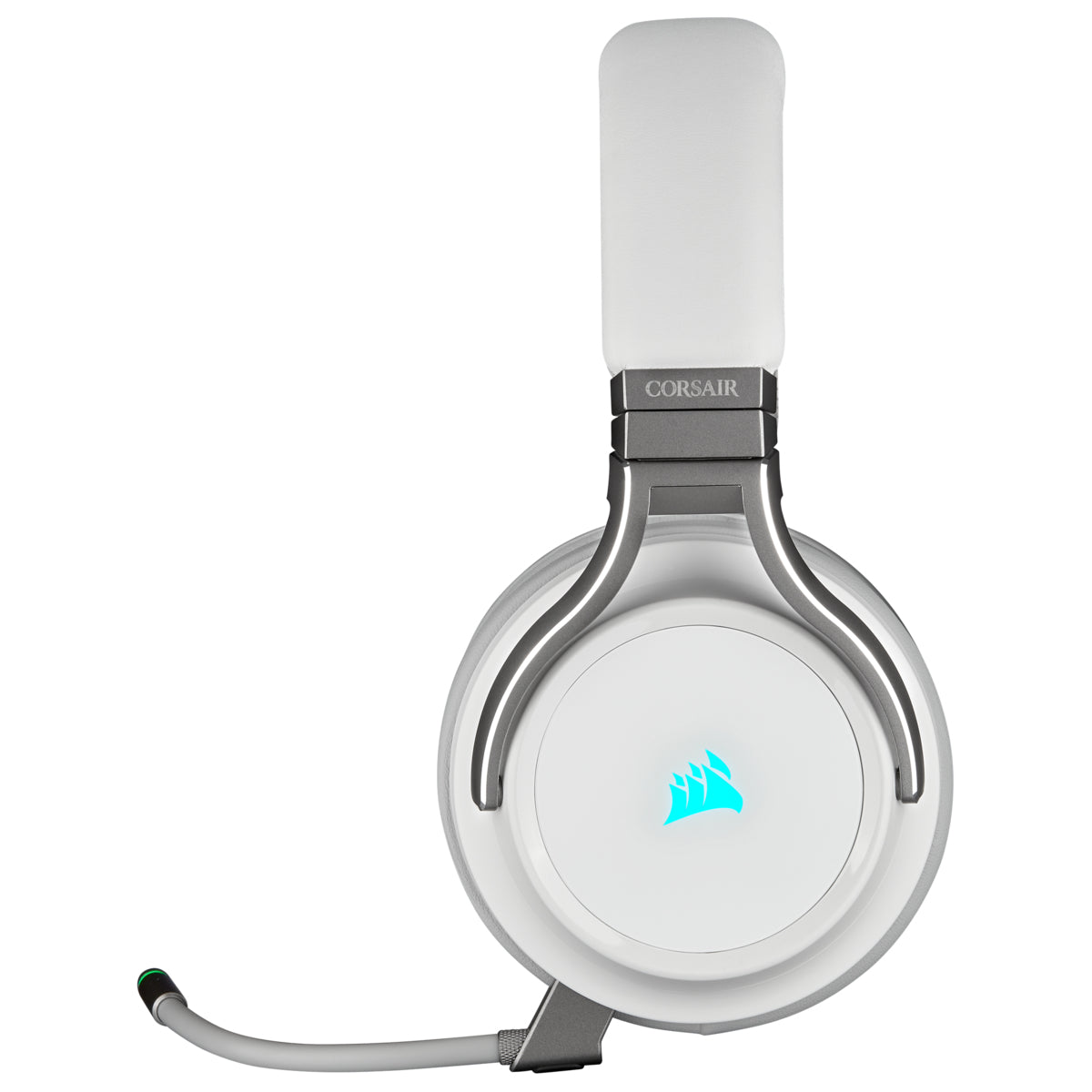Corsair Virtuoso RGB Wireless – Gaming-Headset, Over-Ear – 2,4 GHz, 7.1 – Weiss – für PS5/PS4/Xbox One und andere