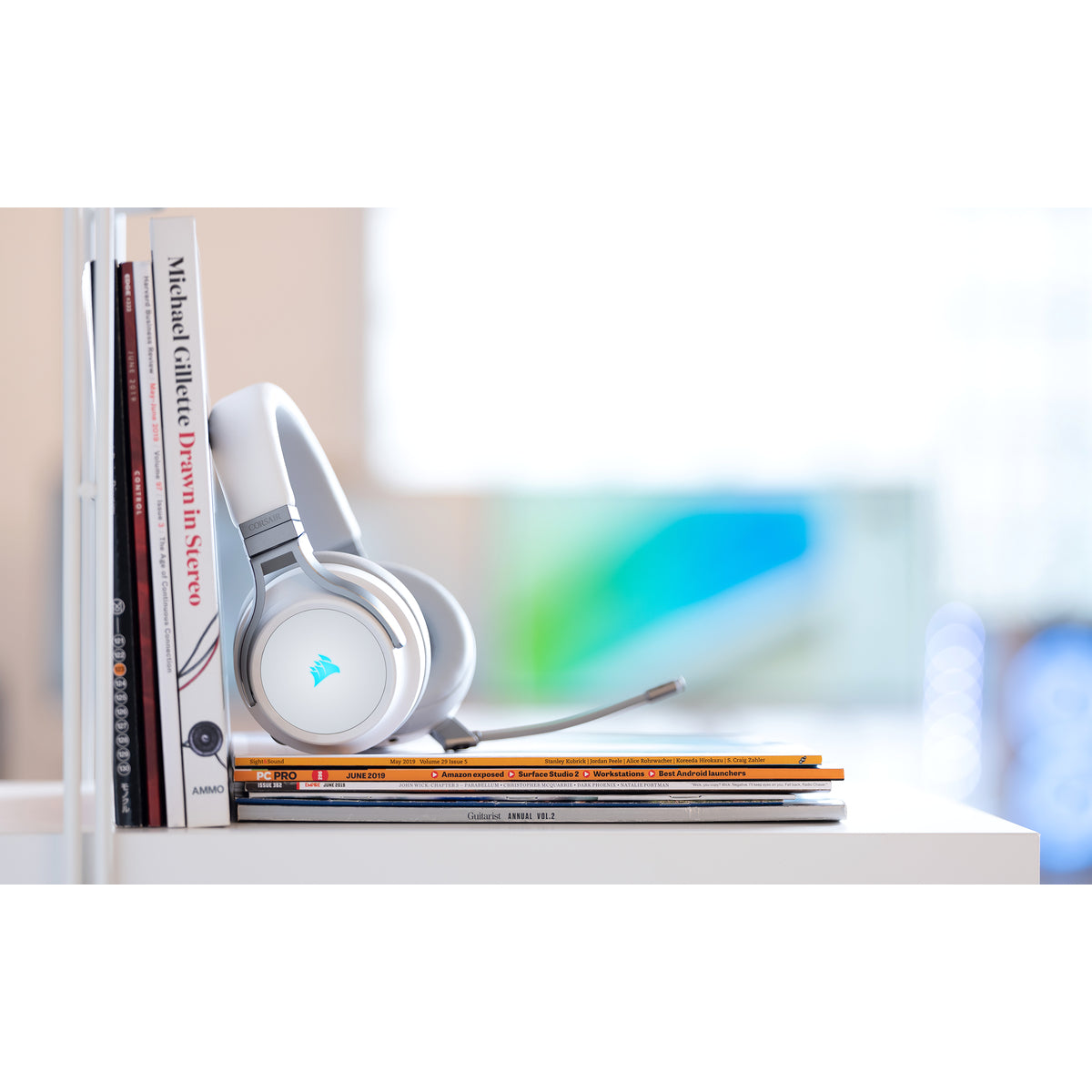 Corsair Virtuoso RGB Wireless – Gaming-Headset, Over-Ear – 2,4 GHz, 7.1 – Weiss – für PS5/PS4/Xbox One und andere