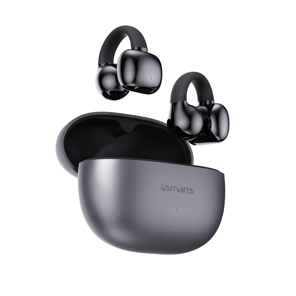 4smarts SkyBuds Clip – Gaming-Headset, Ohrbügel – Bluetooth, offen, Sprachsteuerung – Grau – bis 6 h