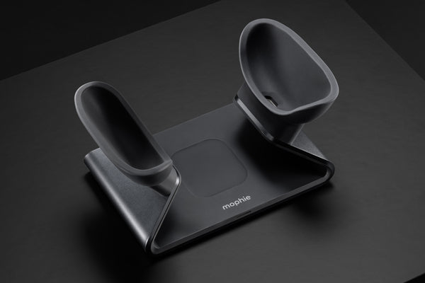 mophie 401316655 – Ladestation für AirPods Max, AirPods, AirPods Pro, Schwarz
