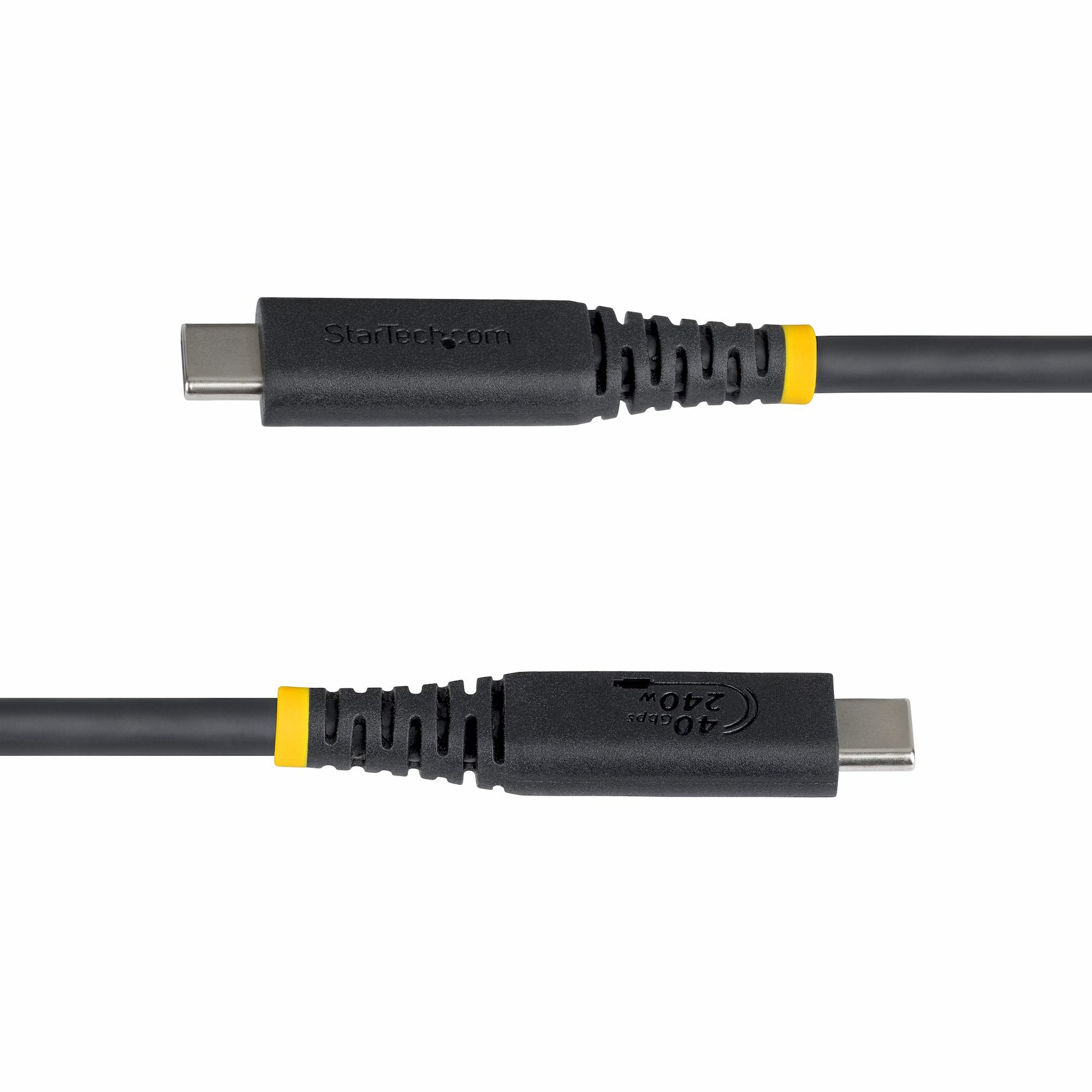 StarTech.com USB-C auf USB-C Kabel – USB4 40 Gbit/s – 0,5 m – DP 2.1, 8K/60 – Schwarz