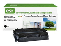 esr 80X (CF280X) Schwarzer Toner – Kompatibel XL – 11'800 Seiten – für HP