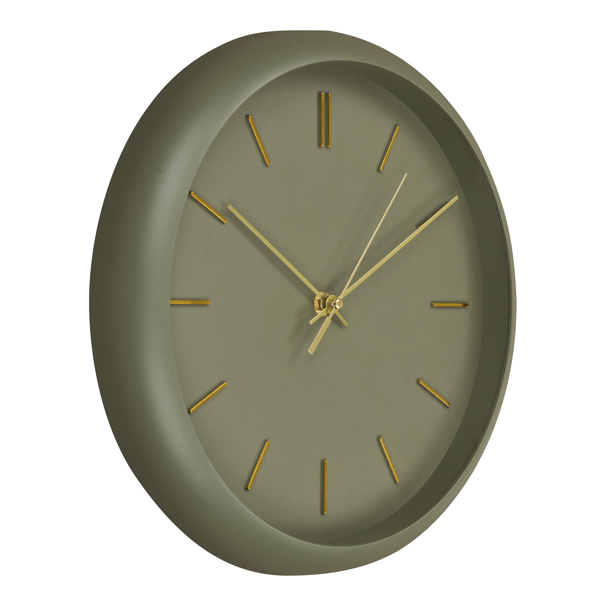 House Nordic Rossano Wanduhr – Analog, lautlos, Ø 30 cm, grün