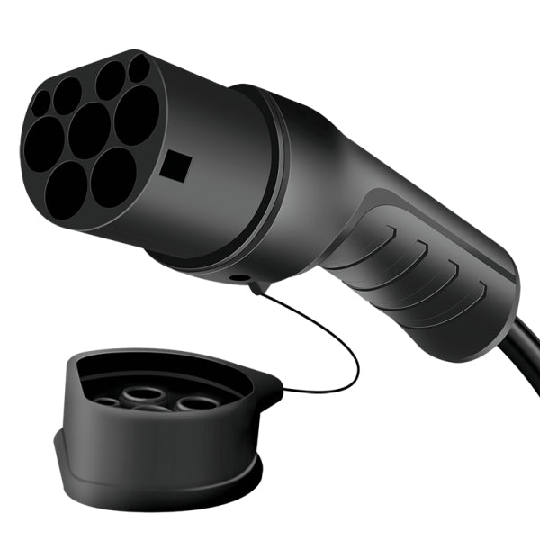 LogiLink Adapterkabel, Typ 2–Typ 2, 3-phasig 22 kW, 2,5 m, IP54/IP65 – Schwarz