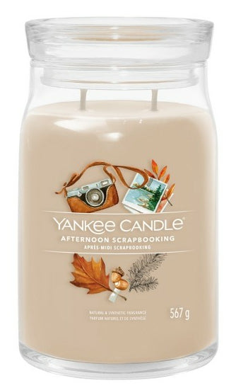 Yankee Candle Afternoon Scrapbooking – Duftkerze, Grosses Glas, 90 h