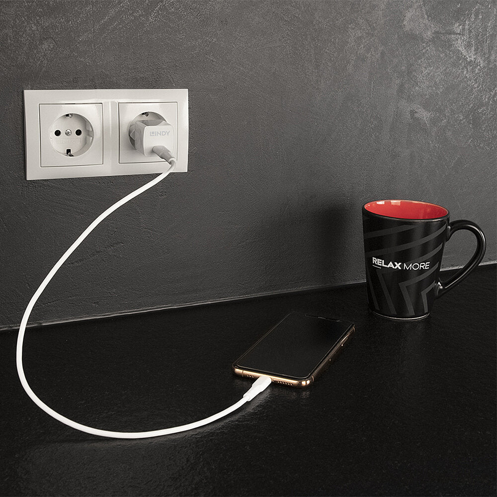 Lindy Ladegerät (EU) – 20 W, 1× USB-C, PD