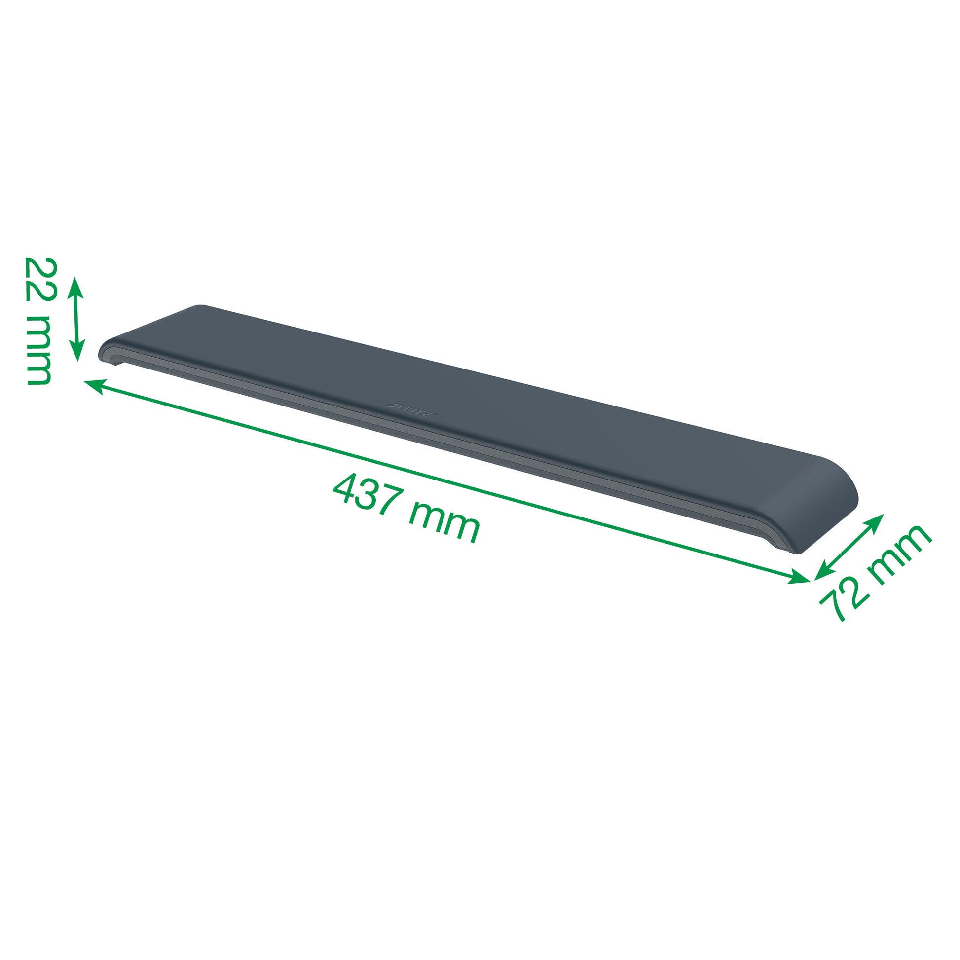 Leitz Handgelenkauflage für Tastatur – Grau – Breite 437 mm