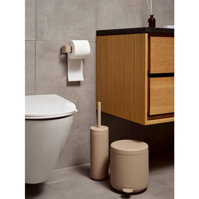 Zone Denmark Papierkorb UME – 4 l – Kunststoff, Camel – Ø 195 × H 220 mm