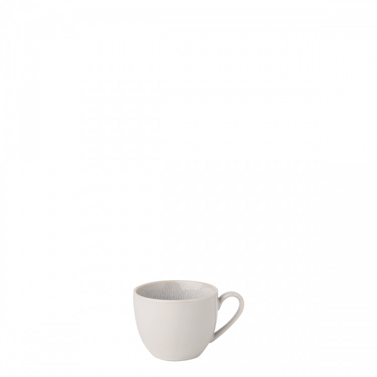 Sola Espressotasse Lunasol – 90 ml, Ø 12,5 cm, Steingut, Hellgrau, spülmaschinenfest, mikrowellengeeignet