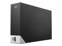 Seagate One Touch Desktop mit HUB 10 TB – Externe HDD, USB-C/USB-A (USB 3.2 Gen 1), Schwarz/Grau