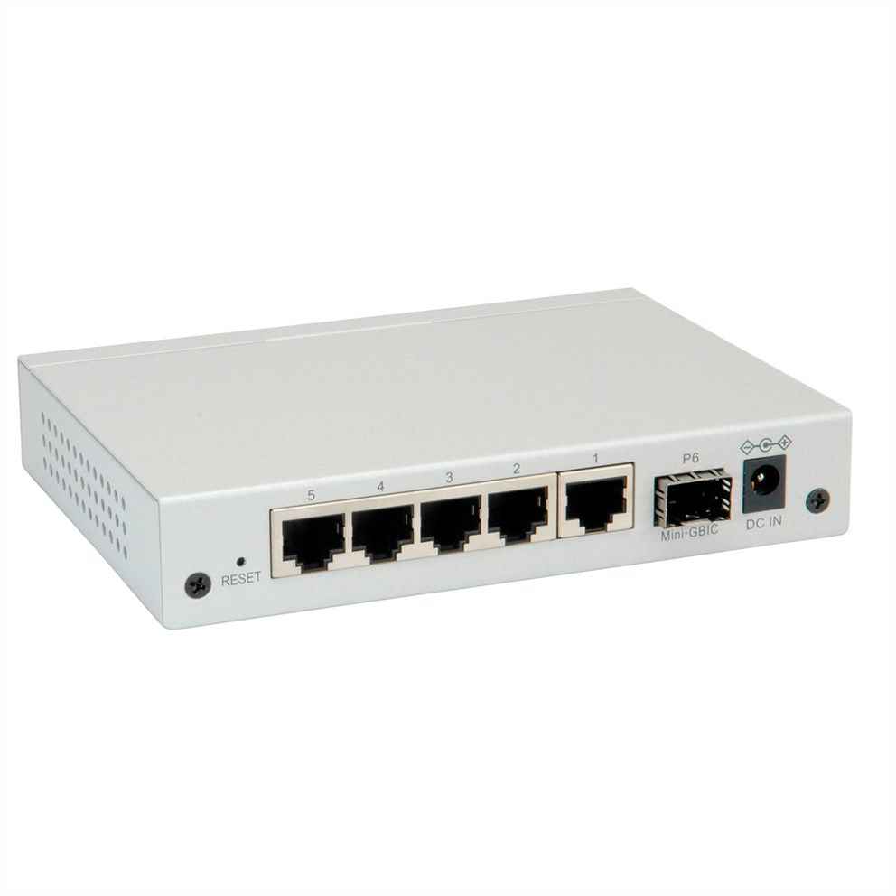 ROLINE Managed Switch – 5×GbE, 1×SFP