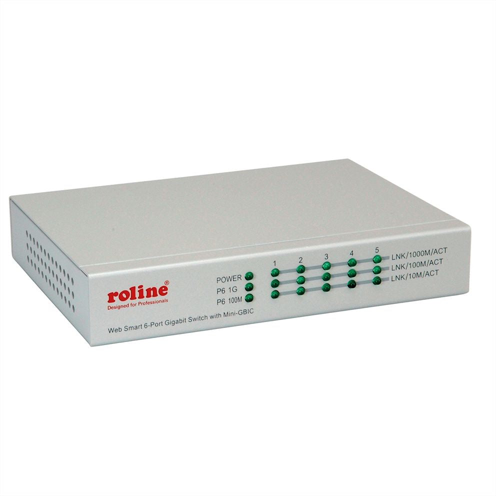 ROLINE Managed Switch – 5×GbE, 1×SFP