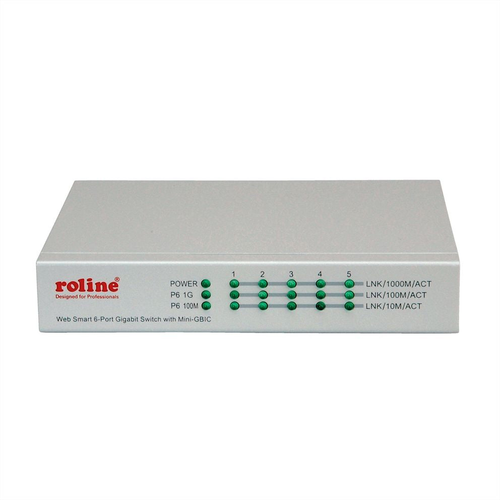 ROLINE Managed Switch – 5×GbE, 1×SFP