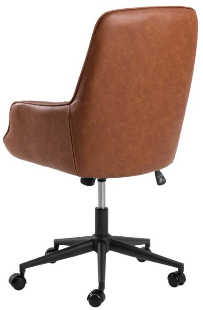 Actona AC Design Bürostuhl Erik – braun, Kunstleder