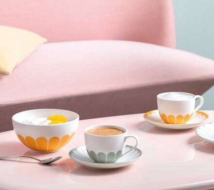 Villeroy & Boch Fleur Soleil Müslischale – Porzellan, Gelb, 4 Stück