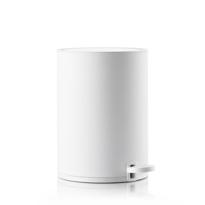 Zone Denmark Tisch-Abfallbehälter – 3 l – Kunststoff, weiss – Ø 181 × H 263 mm