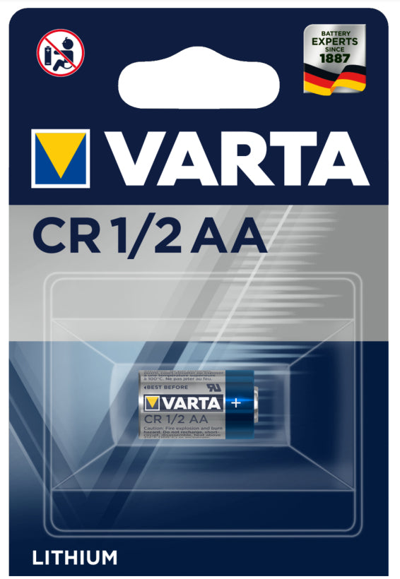 Varta CR14250 (1/2AA) Batterie – Lithium-Mangandioxid, 3 V – 1 Stk.