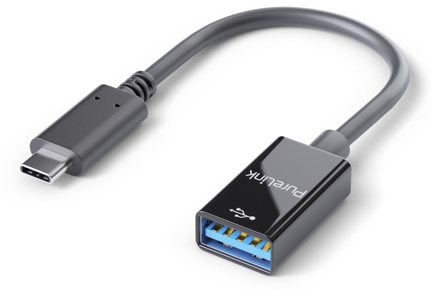 PureLink USB-C (Stecker) auf USB-A (Buchse) Adapter, USB 3.2 Gen 1, 10 cm, OTG, IS231